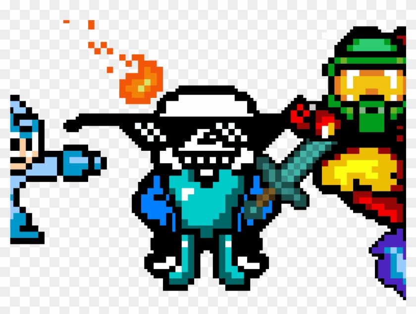8 Bit Megaman , Png Download - 8 Bit Megaman Clipart