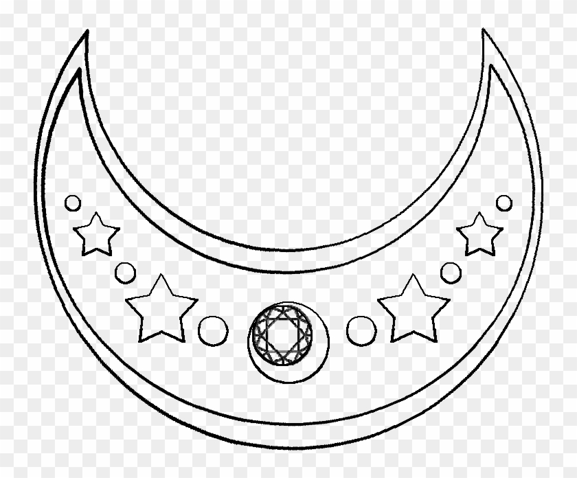 Drawn Moon Crescent - Circle Clipart