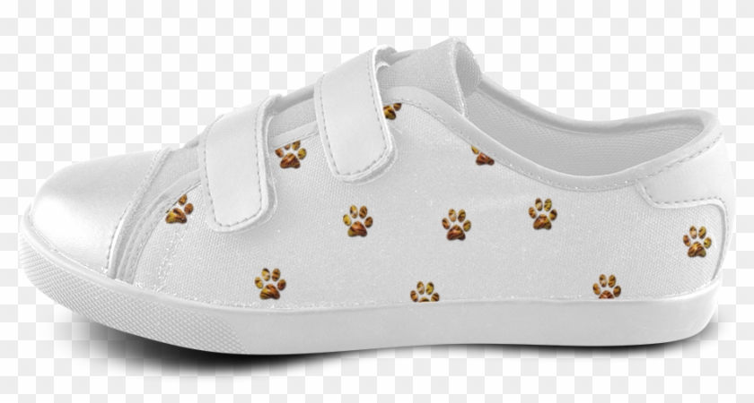 Tiger Paw Velcro Canvas Kid's Shoes - Skate Shoe Clipart