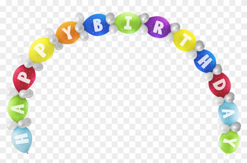 Happy Birthday Balloon Set - Happy Birthday Arch Png Clipart
