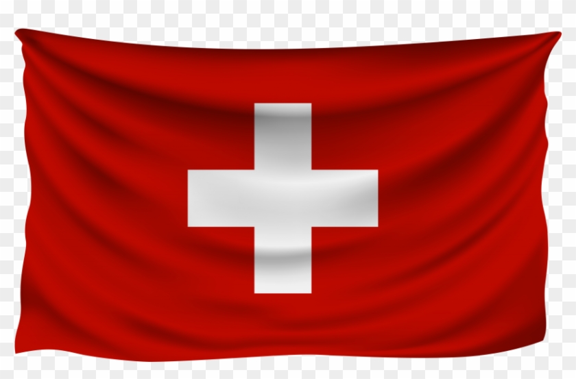 Switzerland Wrinkled Flag Png Transparent Image - Switzerland Flag Png Clipart