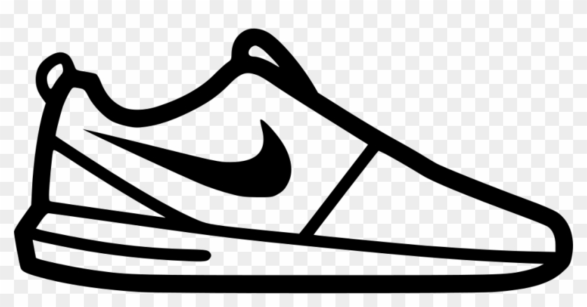 Png Freeuse Nike Svg Black And White - Nike Shoe Icon Png Clipart