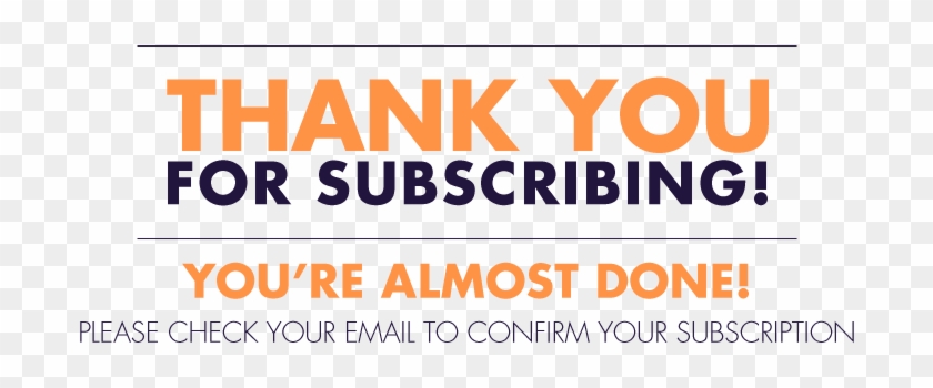 Thank You For Subscribing Clipart