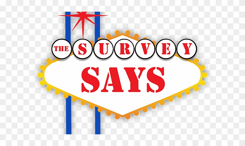 The Survey Says Sign Now To Try A Win Tickets - Blank Welcome To Las Vegas Sign Clipart #2770271