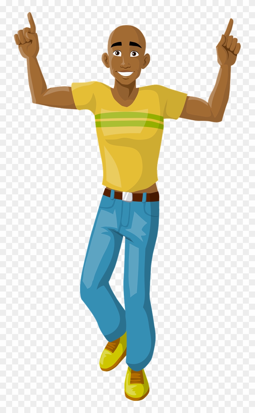 Happy Man Dancing Man Smiling Png Image - Parts Of The Body In Igbo Clipart