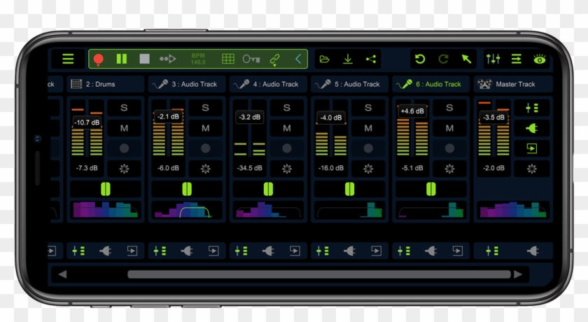 Stagelight 4 Ios App Iphone Mixer - Electronic Musical Instrument Clipart #2770432