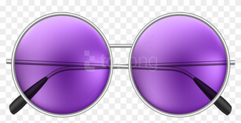 Free Png Download Round Sunglasses Purple Clipart Png - Purple Sunglasses Transparent Png #2770601