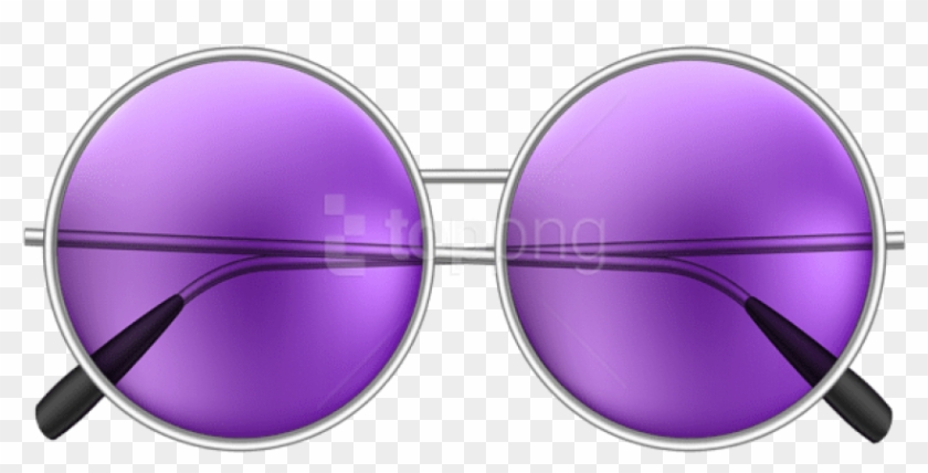 Free Png Download Round Sunglasses Purple Clipart Png - Purple Sunglasses Transparent Png