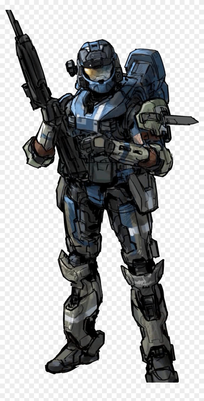 Halo Reach Spartan Concept Art , Png Download - Halo Reach Noble Team Concept Art Clipart #2771162