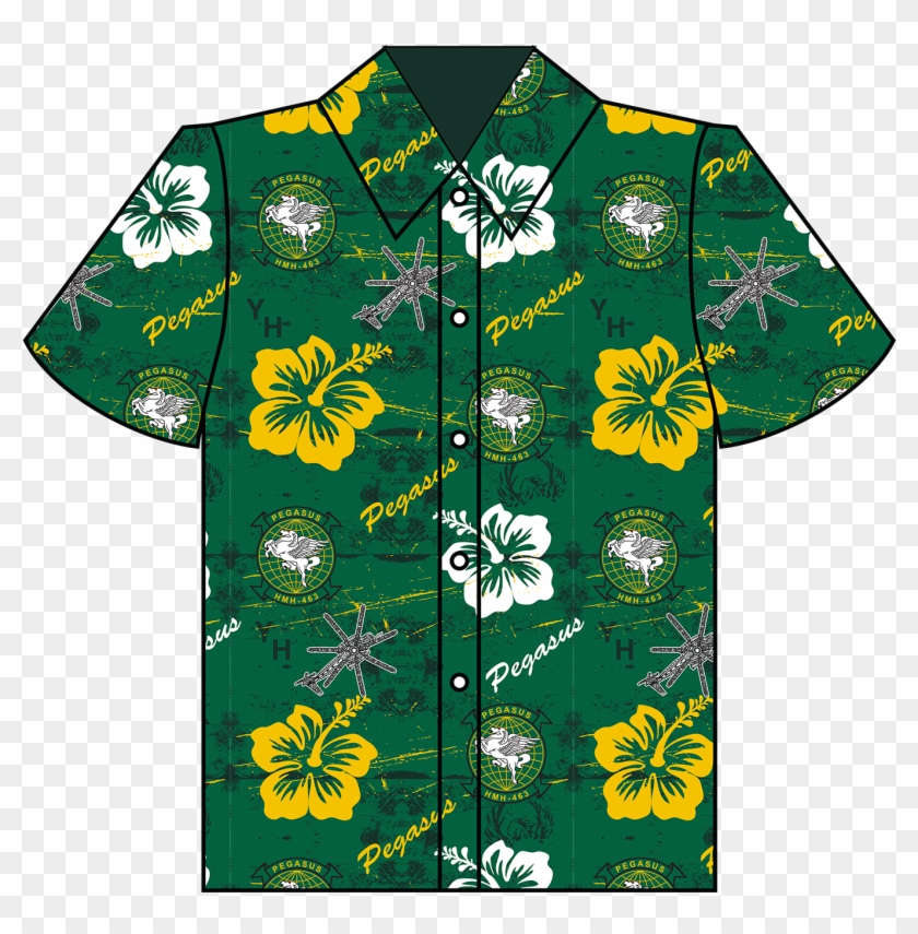 Pegasus Hawaiian Shirt - Transparent Background Hawaiian Shirt Png Clipart #2771194