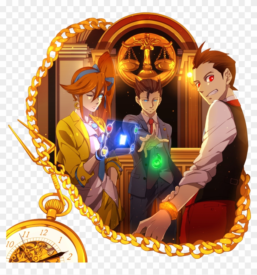 Ahh Yes Their Eyes Are Glowing And So Is Their Special - Athena Cykes Apollo Justice Clipart