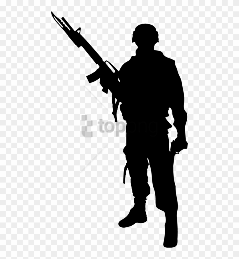 Free Png Army Silhouette Png Png Image With Transparent - Silhouette Army Soldier Clipart