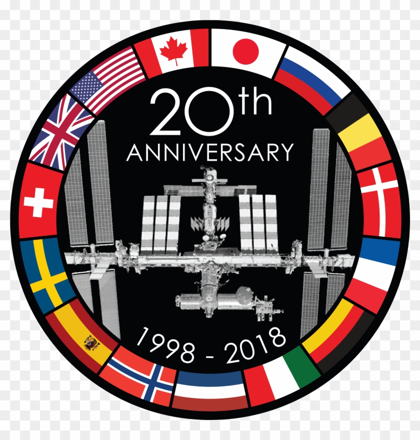 20th Anniversary Logo Of The Iss - International Space Station Logo Clipart #2771712