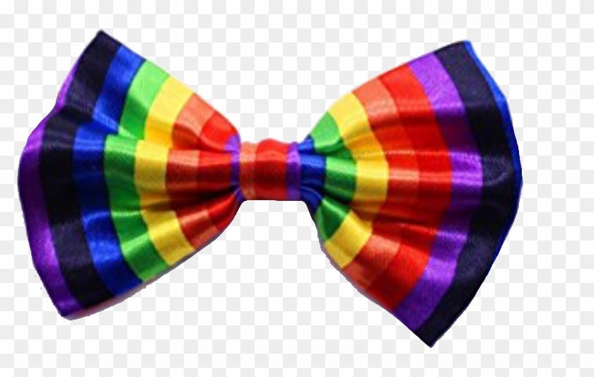 Rainbow Dog Bow Tie - Rainbow Bow Tie Png Clipart #2772087