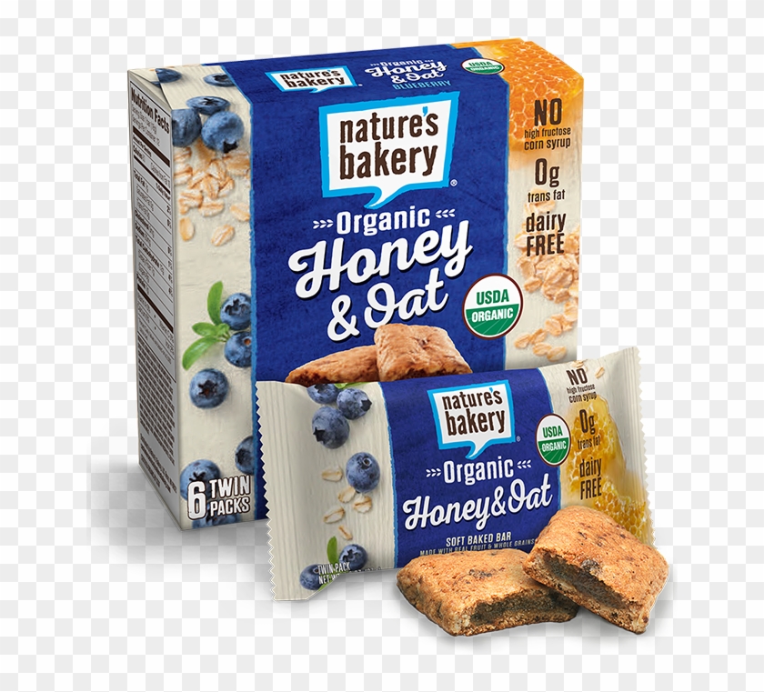 Oatmeal Clipart Breakfast Bar - Nature's Bakery Organic Honey And Oat - Png Download #2772839