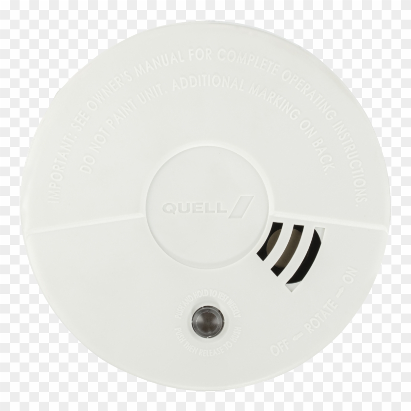 9v Photo Electric Smoke Alarm With Test And Hush - Circle Clipart