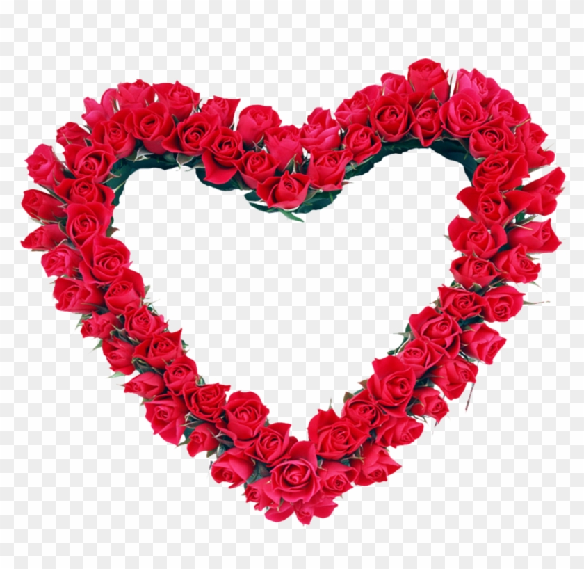 Heart Picture Frame - Rose Heart Frame Png Clipart #2773703