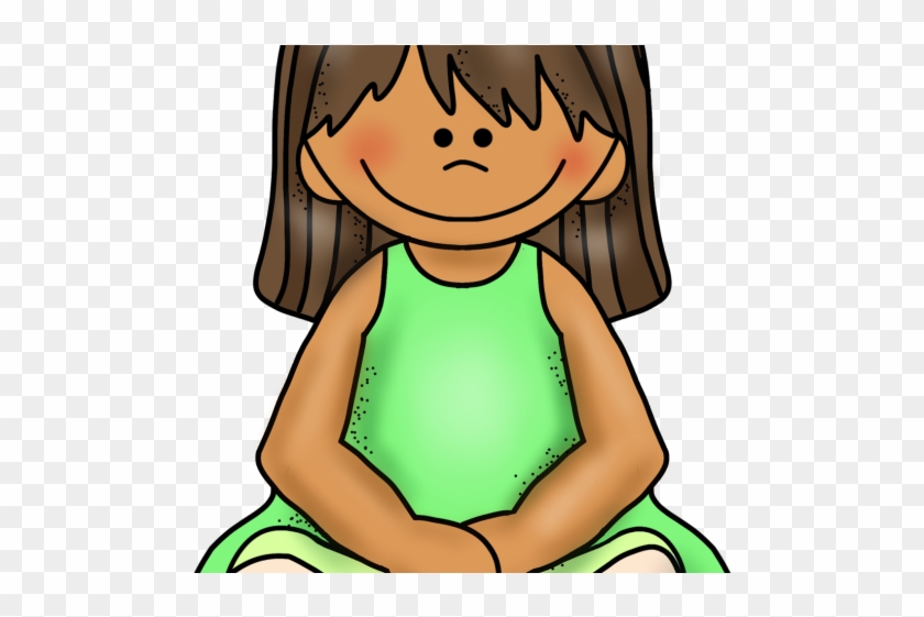 Clipart Of Girl Sitting Crisscross - Sitting Criss Cross Applesauce Clipart - Png Download #2773934