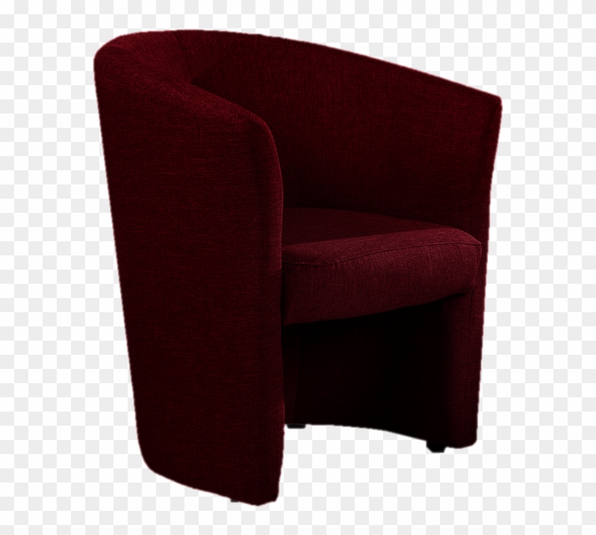 Belize Wine Red - Club Chair Clipart #2774846