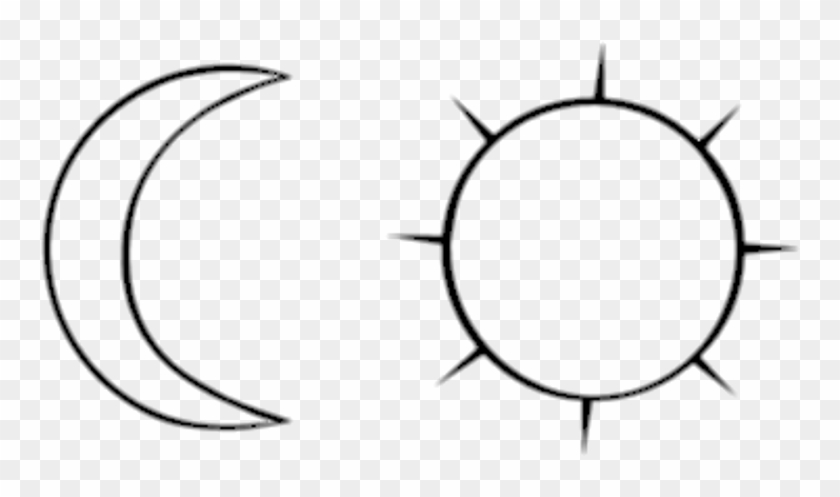 Moon Tumblr Png - Moon And Sun Png Clipart