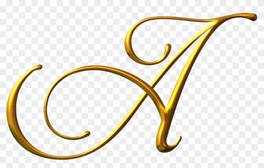 Letras Png - Letra A Dorada Png Clipart