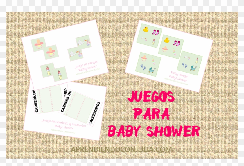 Juegos Para Baby Shower - Paper Clipart #2774931