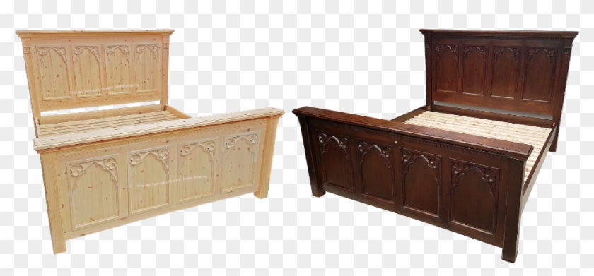 Minster Gothic Classic "hennig" 8 Panel King Size Bed - Cabinetry Clipart #2775017