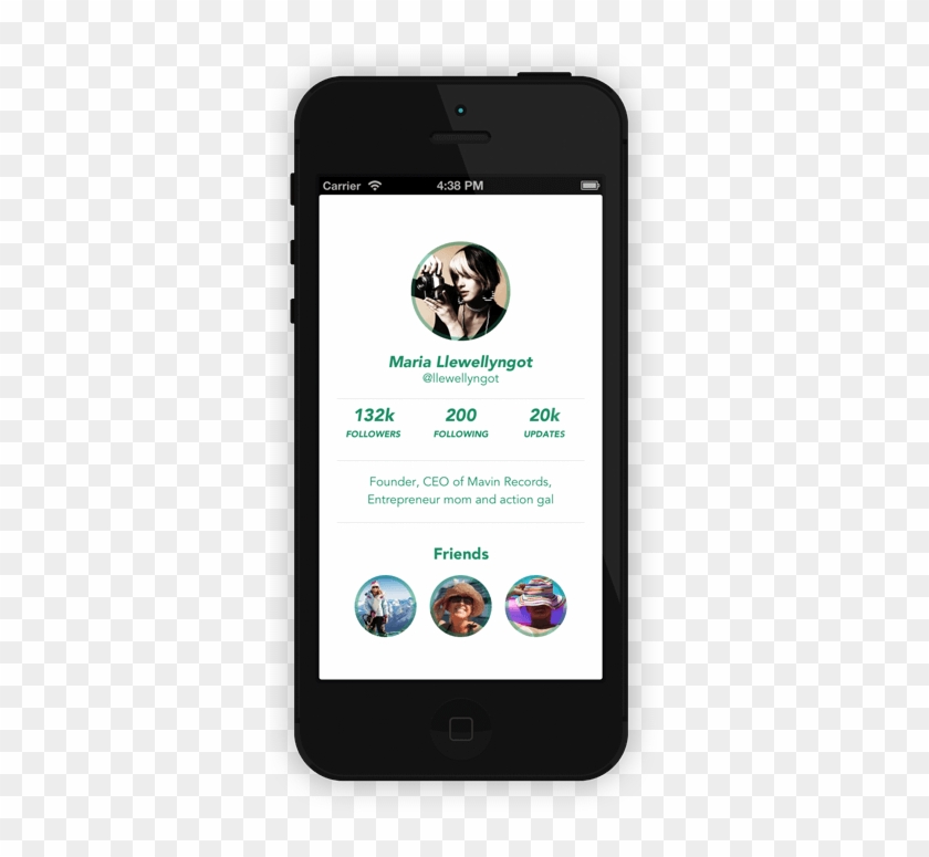 Flat Ui Profile Iphone - Iphone Clipart #2775903