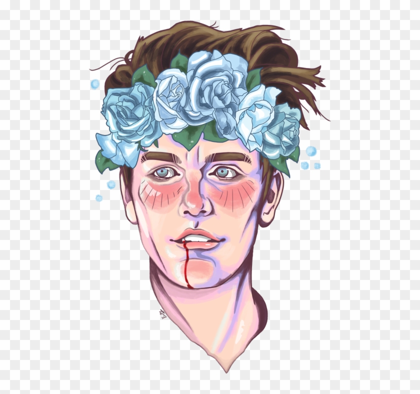 Amazingphil Transparent Flower Crown - Brendon Urie Fan Art Clipart