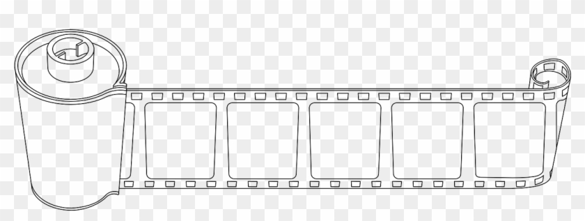 Film Negative Coil Coiled Roll Png Image - Film Clipart Black And White Transparent Png #2776148