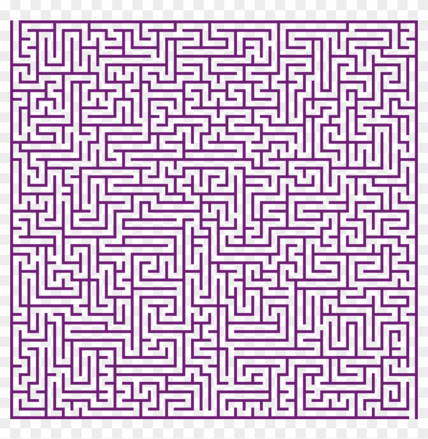 Maze Lost Confusing Puzzle Png Image - Black And White Greek Rug Clipart #2776358