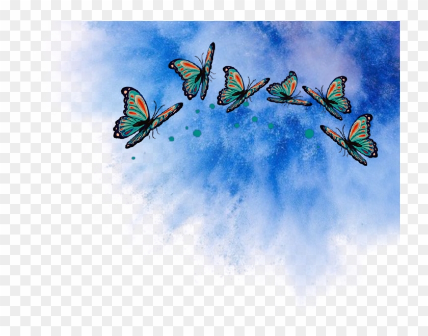 Png Butterflys Schmetterling Explosion Blau Wolke , - Lycaenid Clipart #2776513