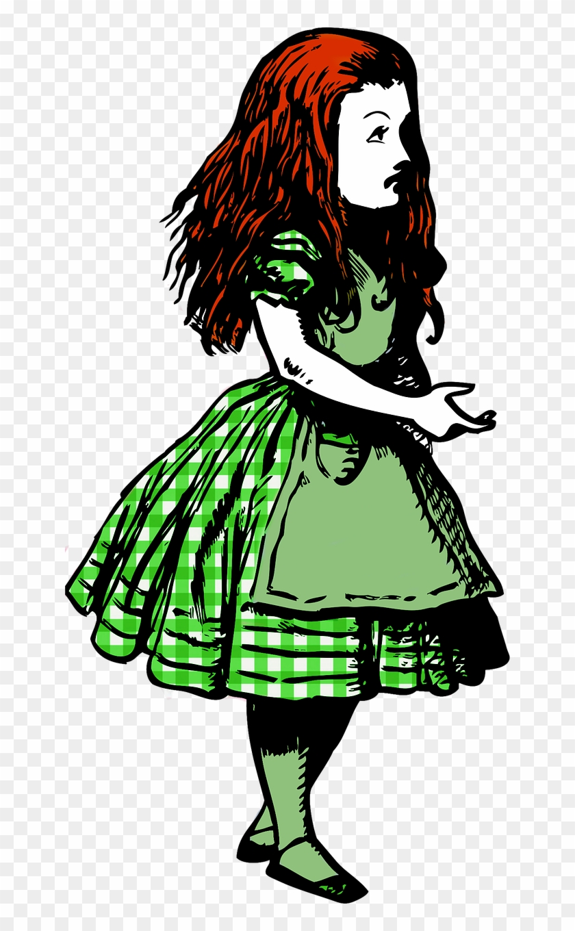 Alice In Wonderland Red Hair Png Image - Transparent Alice In Wonderland Clipart