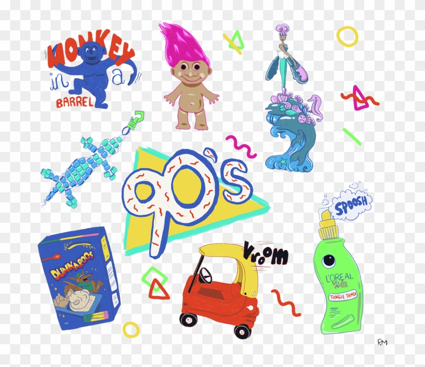 90s, Aesthetic, And Colorful Image - Cartoon Clipart