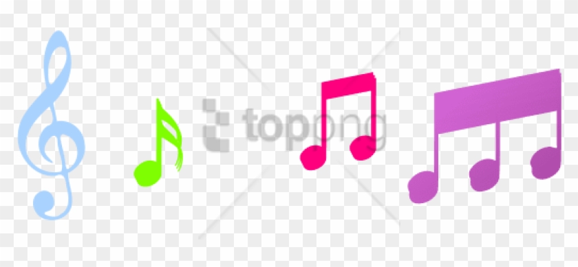 Free Png Colorful Music Note Png Png Image With Transparent - Transparent Background Music Notes Clipart #2777299