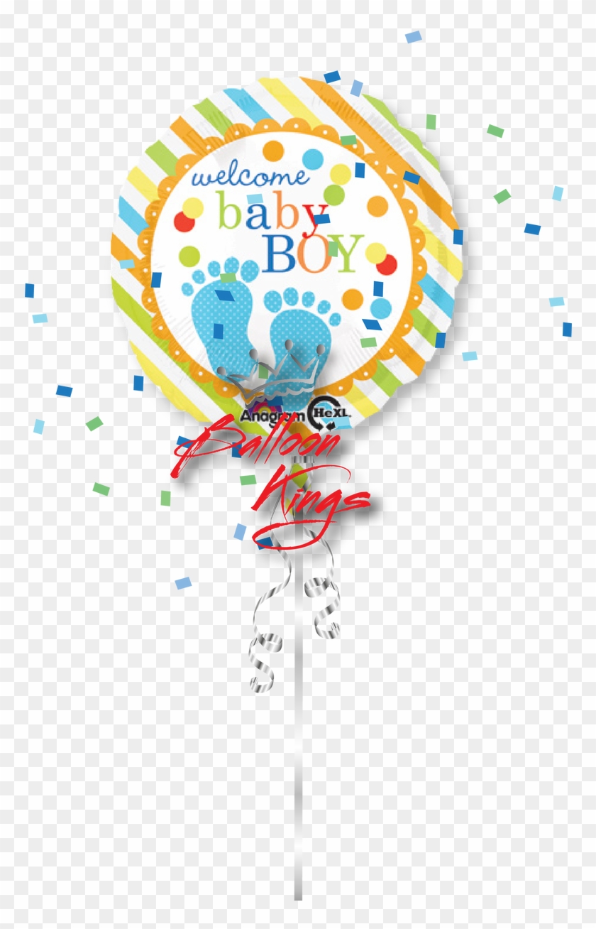 Welcome Baby Boy Feet - Baby Boy Welcome Little Prince Clipart