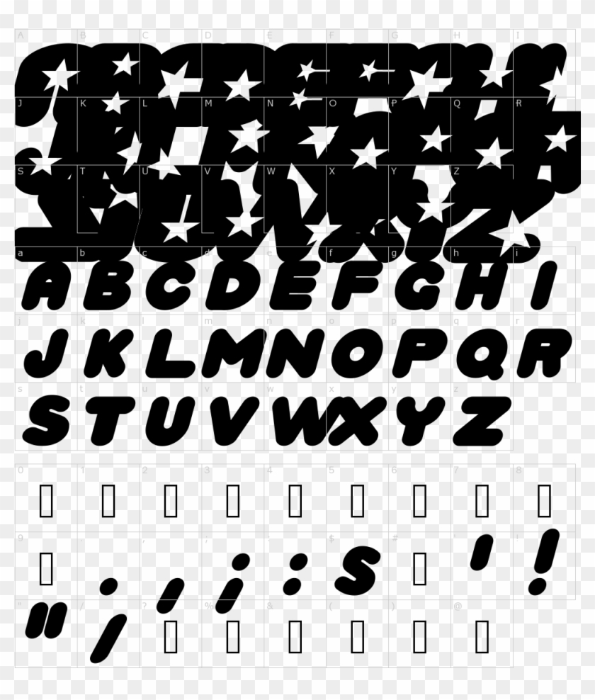 Crystal Universe Font Clipart