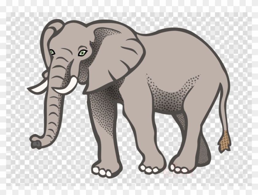 Download Clip Art Elephant Clipart African Bush Elephant - Elephant Line Art Png Transparent Png