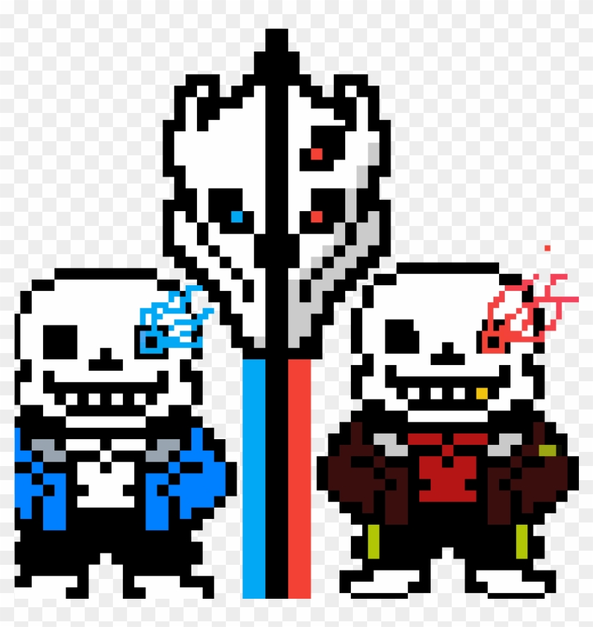 Sans Undertale And Sans Underfell - Sans Blue Eye Fire Clipart #2778749