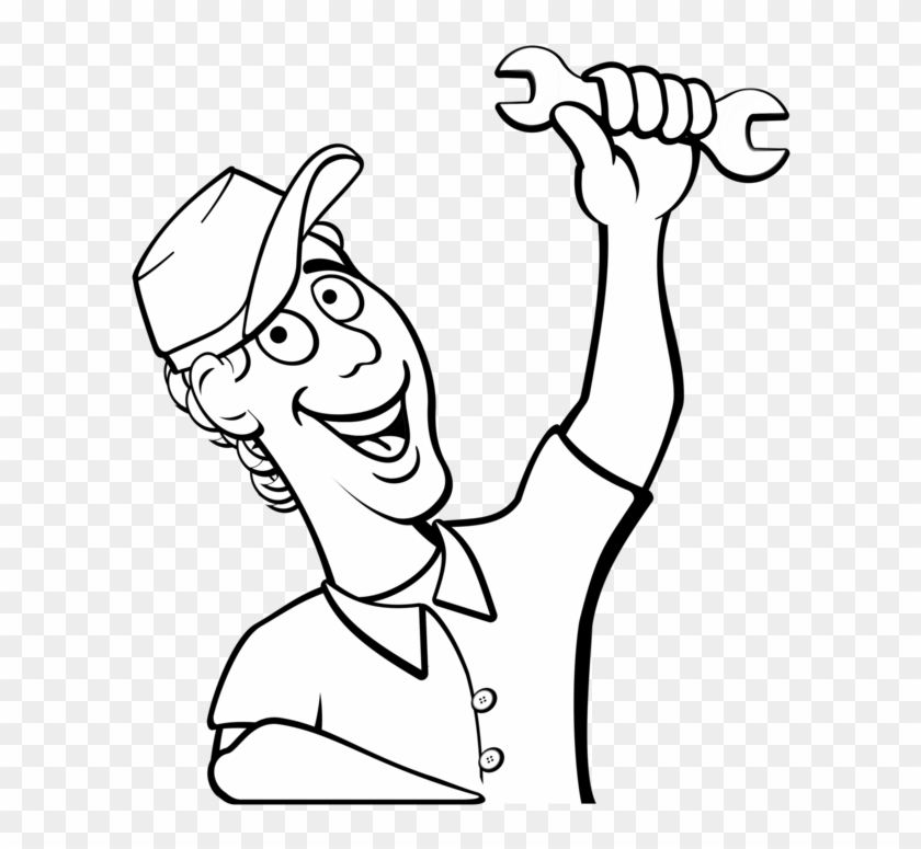 Car Auto Mechanic Automobile Repair Shop Maintenance - Mechanic Clipart Black And White - Png Download #2778852