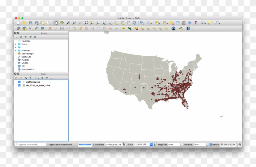 Red Map Of America Clipart