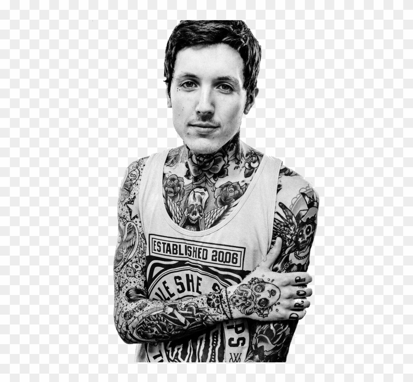 Who Is This Man And How Do I Make Him My Husband - Oliver Sykes Tattoos Neck Clipart #2779243