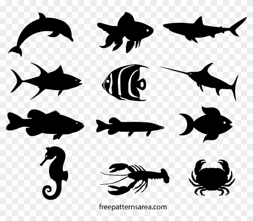 Goldfish Cliparts Templet Free Download Clip Art Png - Fish Silhouette Transparent Png