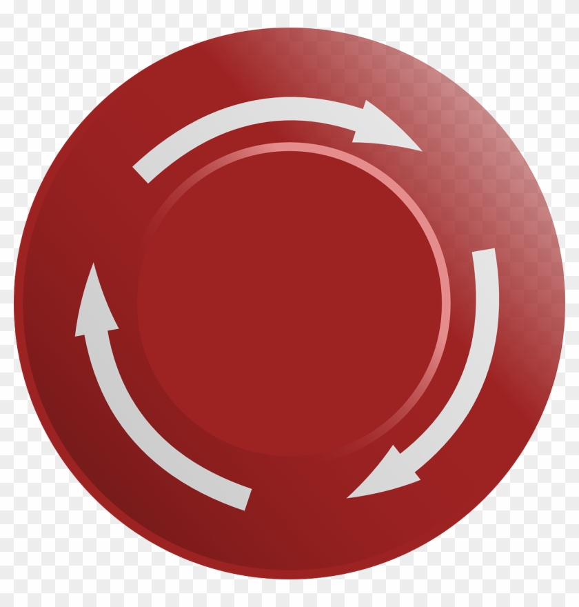 Button Emergency Off Red Switch Png Image - Emergency Push Button Symbol Clipart #2779726
