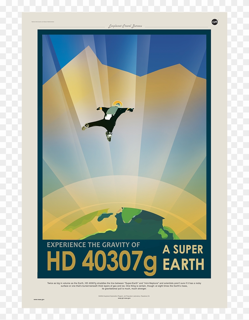 Base Jumping On Hd 40307g - Art Deco Nasa Posters Clipart