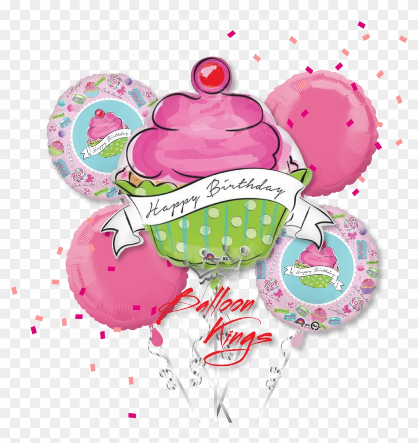Balloon Clipart Cupcake - Illustration - Png Download