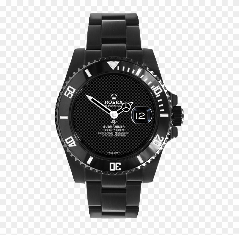 Rolex 116610 Black Venom - Fossil Commuter Chronograph Black Leather Watch Clipart
