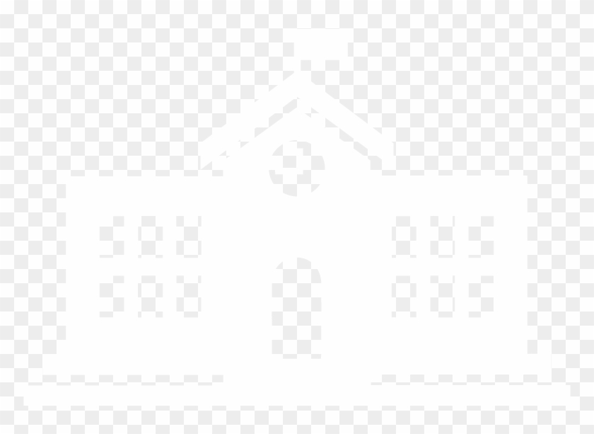 A Graphical Icon Of A School - House Clipart