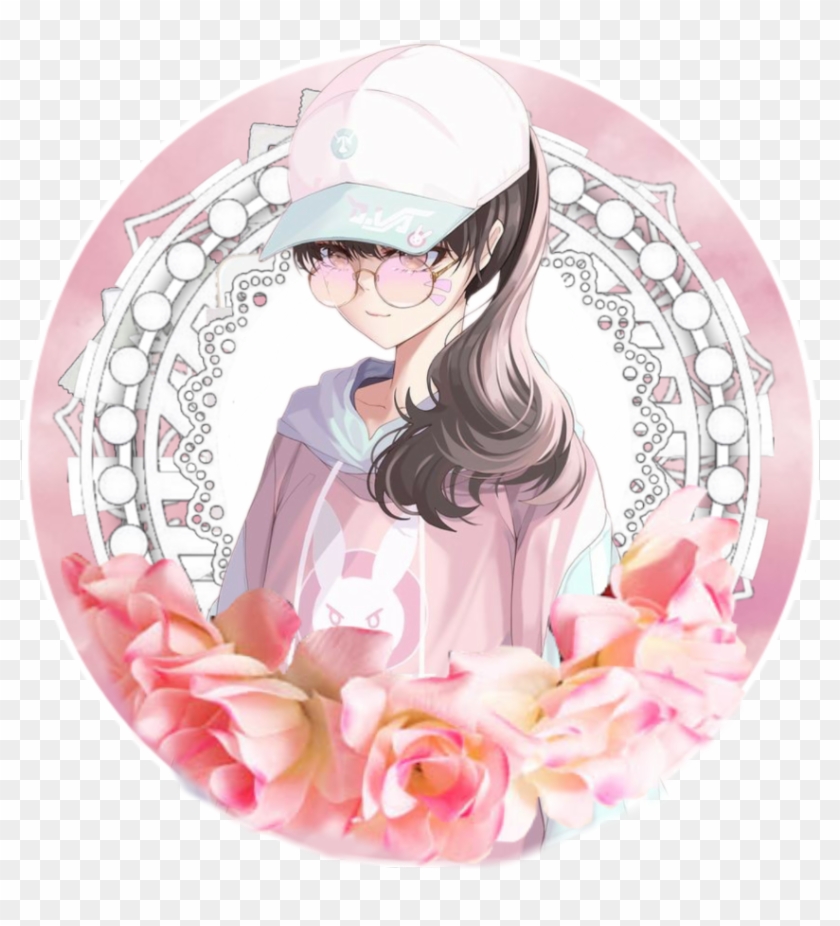 #pink #flower #icon #anime - Anime Clipart