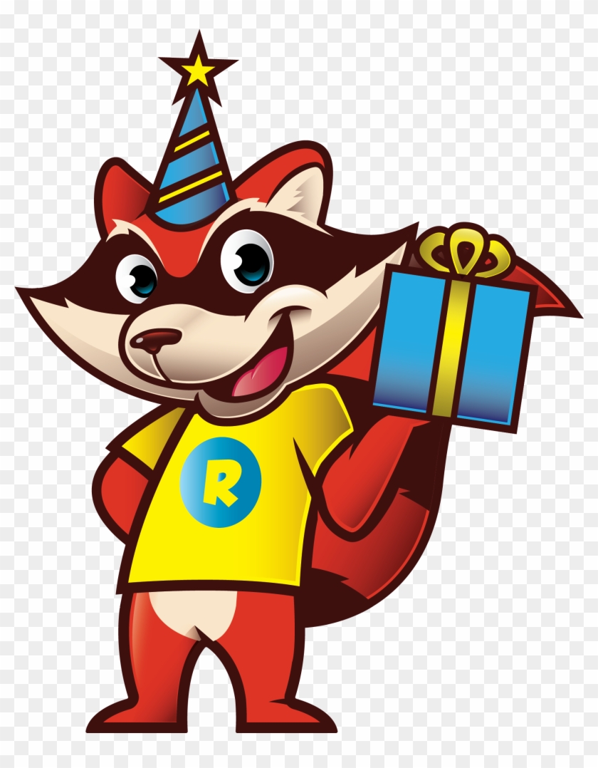 Birthday Mascot Ai - Red Raccoon Games Clipart #2782506